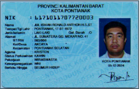 Ir. Jul Iswan Ronald Anthon Hamonangan Sihombing, ST